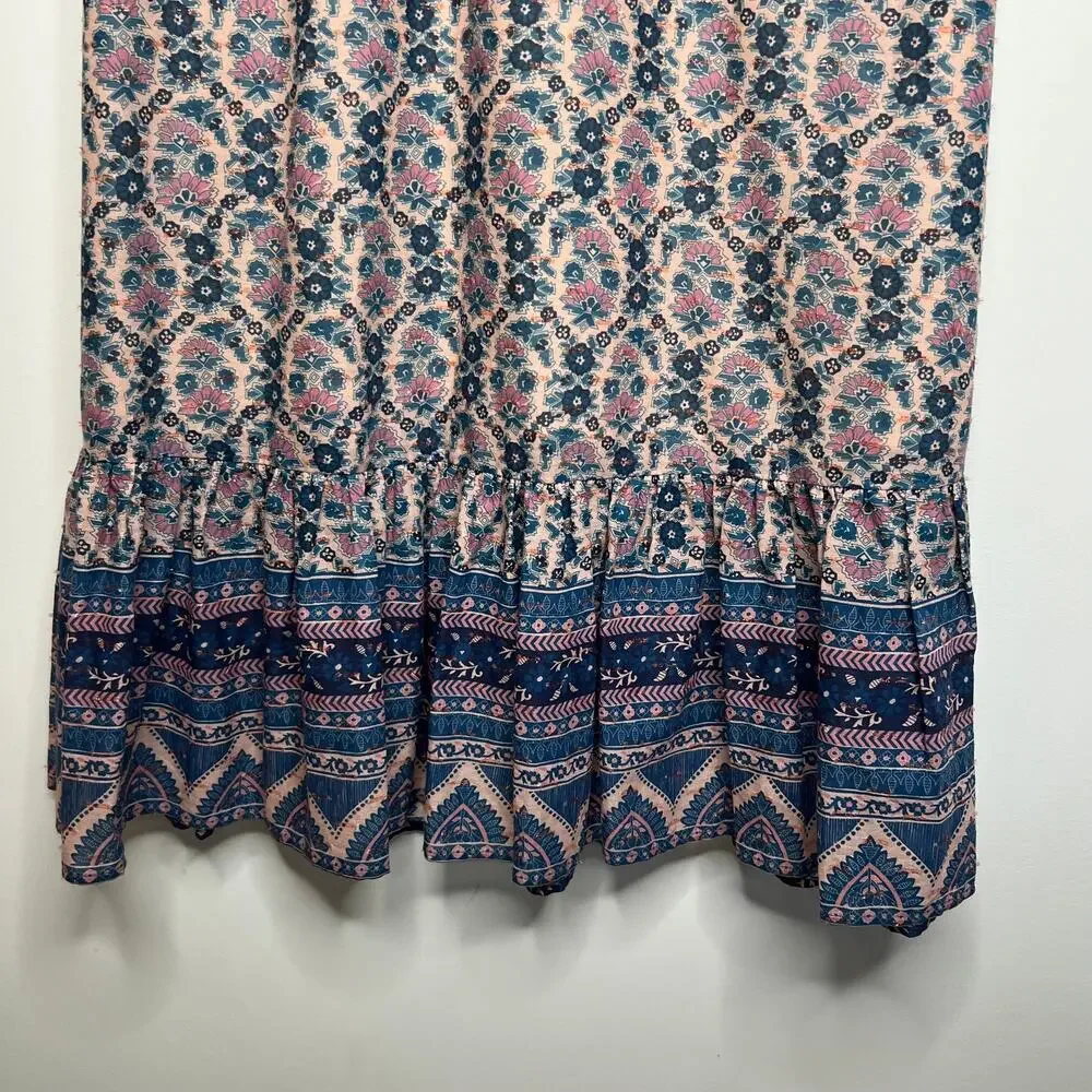 Sea New York Blue Floral Midi Dress Size 8 - Picture 6 of 9